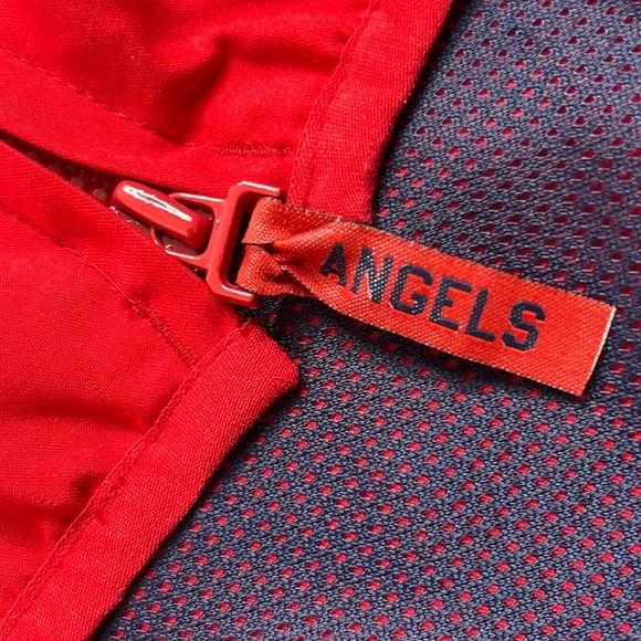 Official MLB Los Angeles Anaheim Angeles Baseball ⚾️ Pullover Windbreaker M - Picture 11 of 13